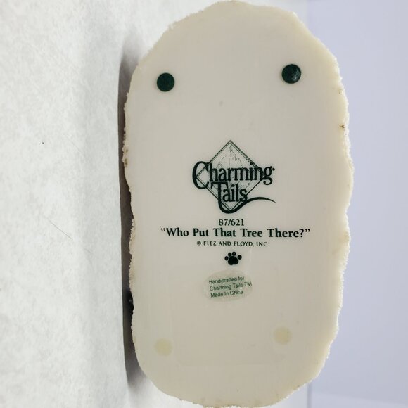 Charming Tails Figurine Collectible Who Put That Tree There? - Picture 10 of 10